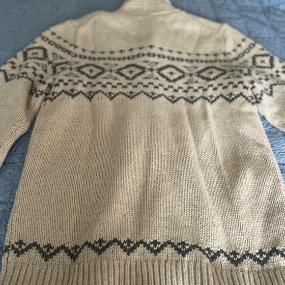 Eddie Bauer Men’s Wool Fair Isle Cardigan Sweater Size Small - Picture 6 of 8